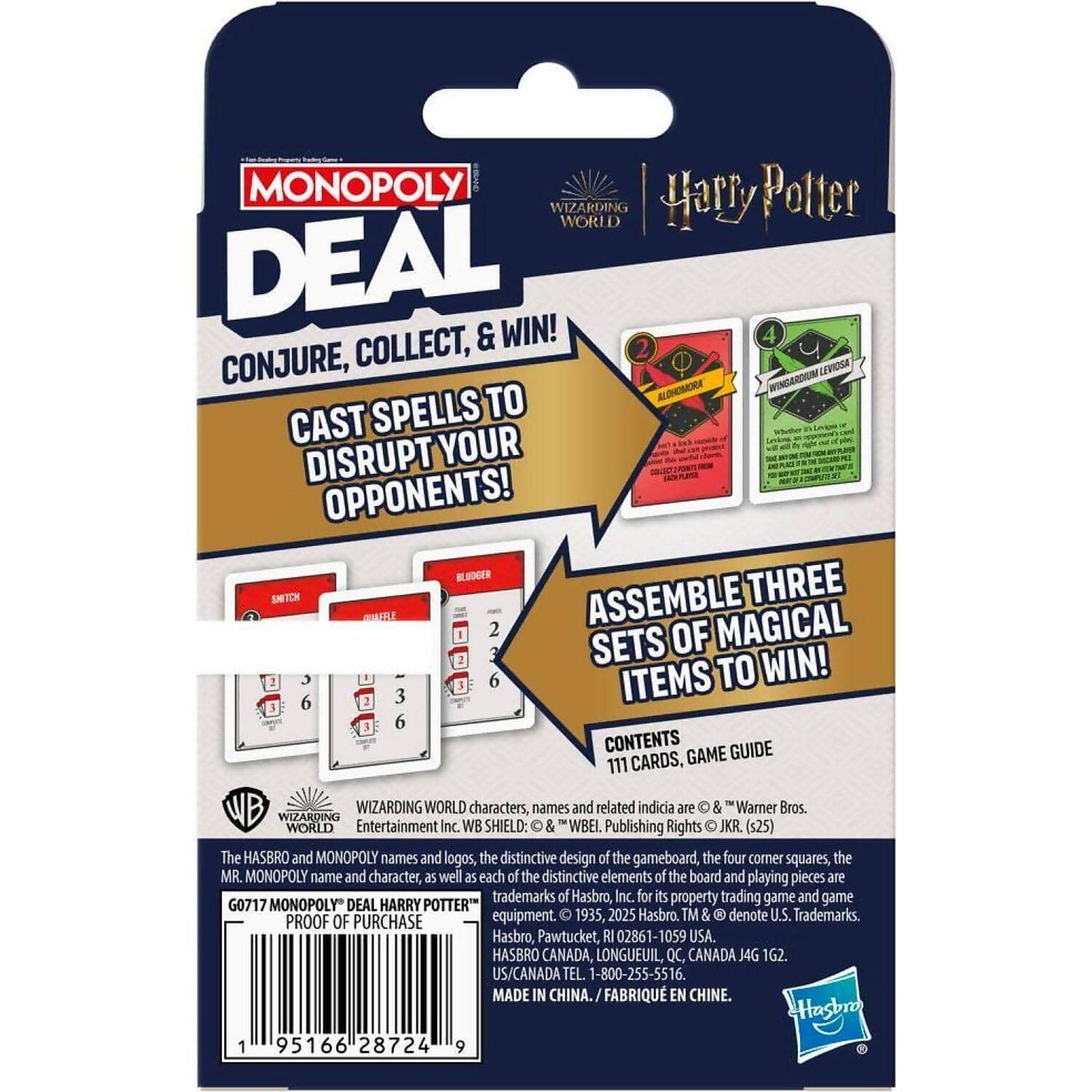 Monopoly -  Deal - Harry Potter Card Game - Hasbro