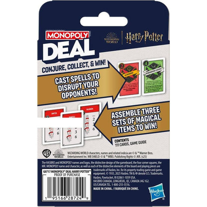 Monopoly -  Deal - Harry Potter Card Game - Hasbro