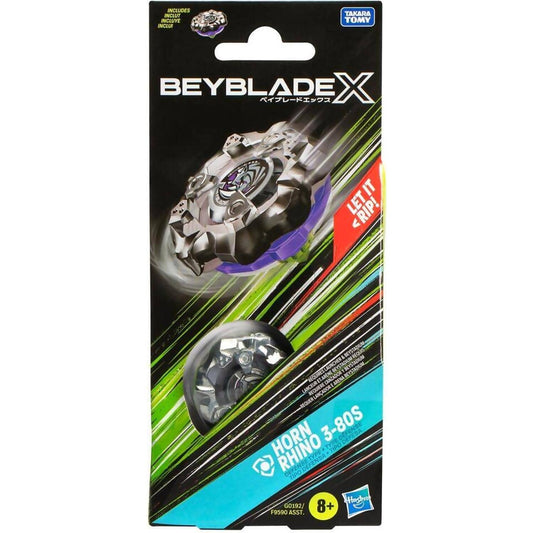 Beyblade -  X - Horn Rhino 3-80S Booster Pack Set With Defense Type Top