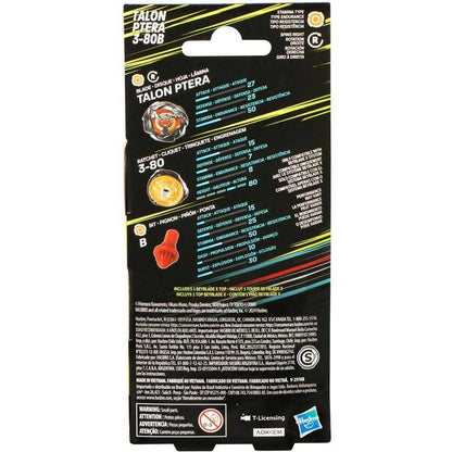 Beyblade -  X - Talon Ptera 3-80B Booster Pack Set With Stamina Type Top