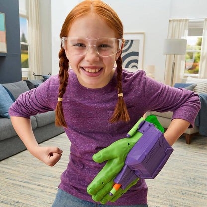 Nerf - Marvel Avengers Hulk Thunderclap Blaster Roleplay Toy With 3 Nerf Darts - Hasbro