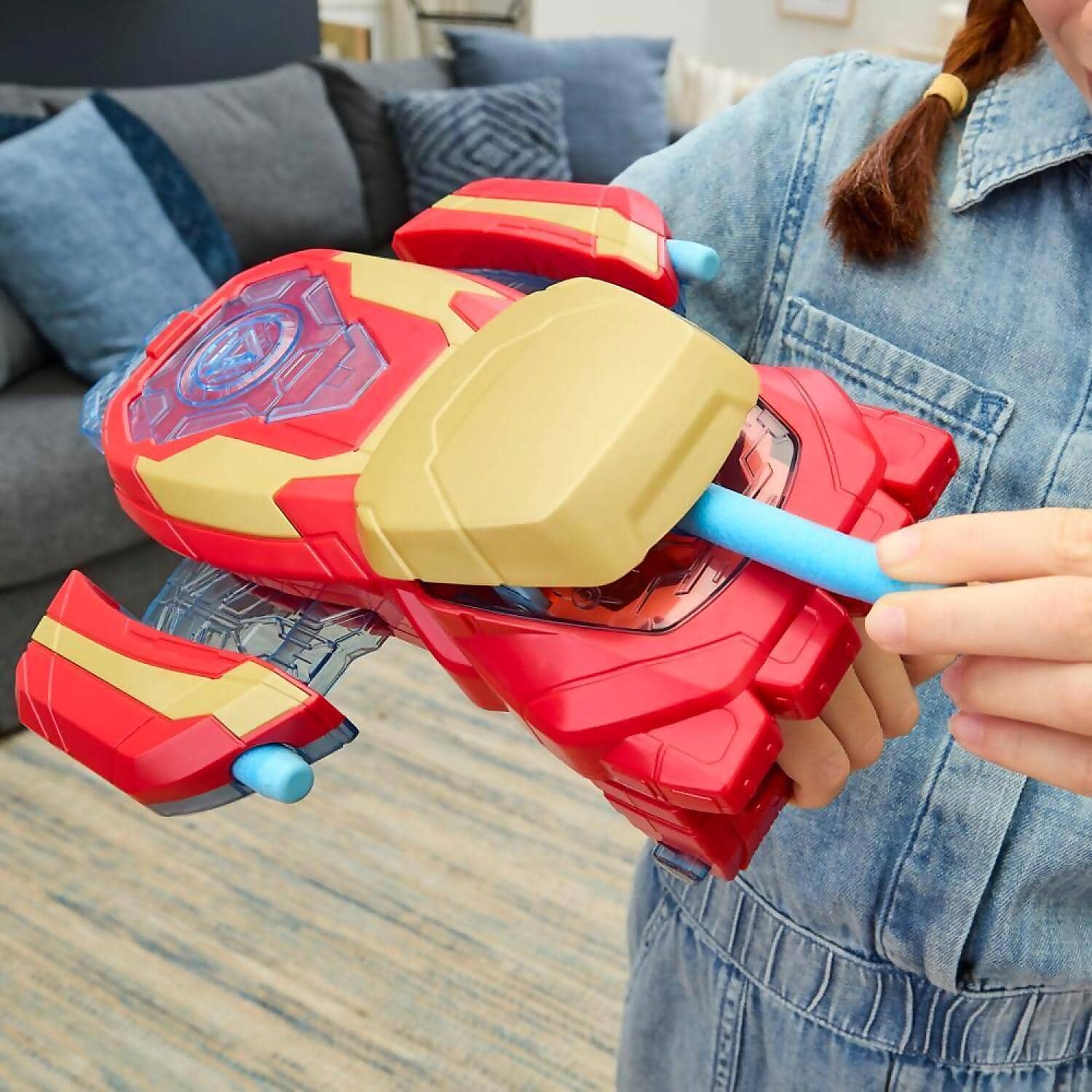 Nerf - Marvel Avengers Iron Man Arc Blaster Roleplay Toy With 3 Nerf Darts - Hasbro