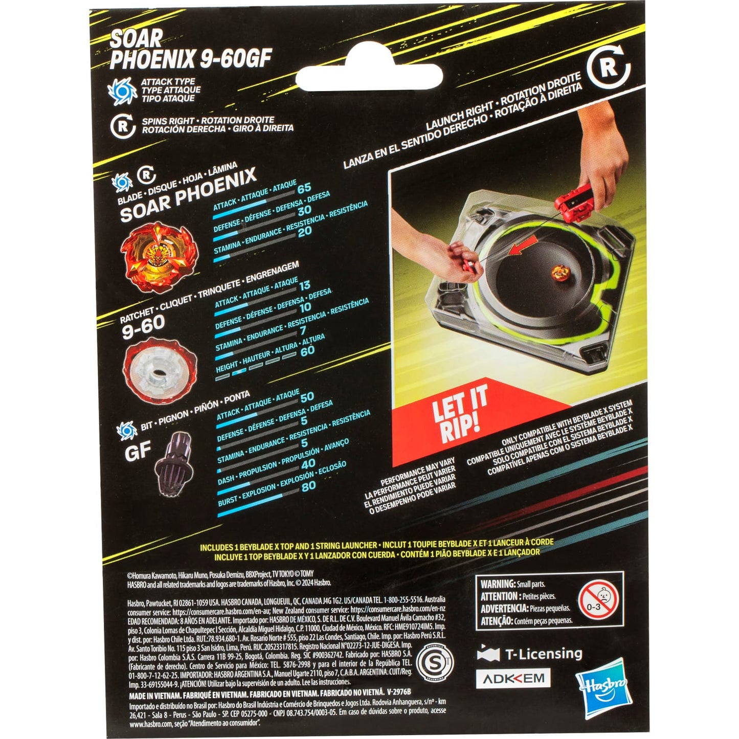 Beyblade -  X - Soar Phoenix 9-60gf Deluxe String Launcher Set