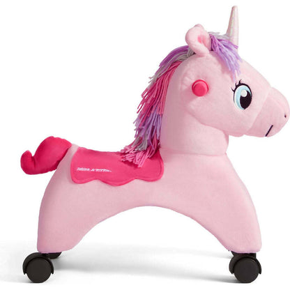 Radio Flyer - Shimmer the Magical Touch Unicorn Ride-On with EZ-Glide Caster Wheels