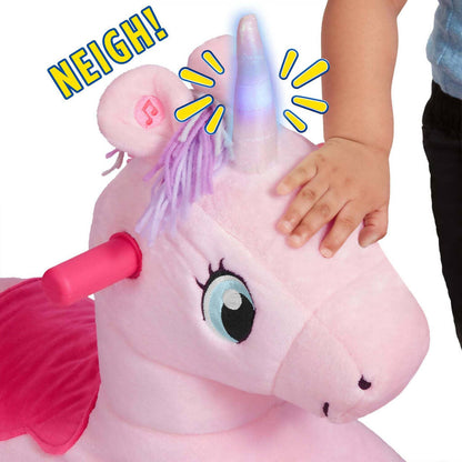 Radio Flyer - Shimmer the Magical Touch Unicorn Ride-On with EZ-Glide Caster Wheels