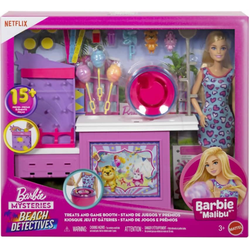 Barbie -  Mysteries - Beach Detectives Treats And Game Booth - Mattel