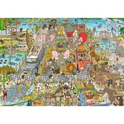 Ravensburger - Ravensburger - Rearview Mirror Safari Jigsaw Puzzle 1000pc