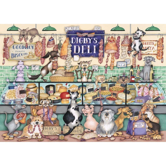 Ravensburger - Dapper Dog’s No. 1: Digby’s Deli Jigsaw Puzzle 1000pc