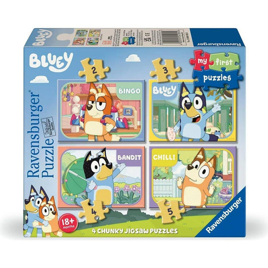 Ravensburger - Bluey My First 4 X Jigsaw Puzzle 2 3 4 & 5pc