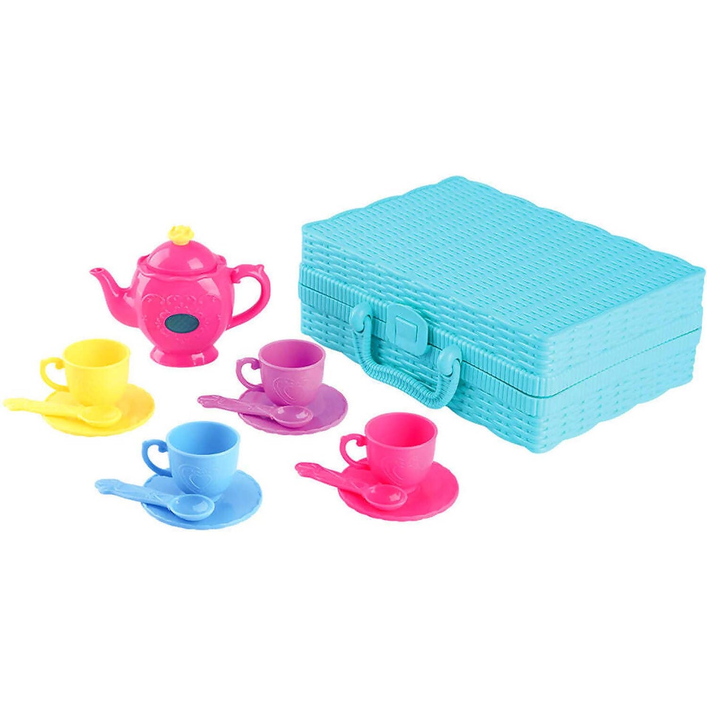Playgo Toys Ent. Ltd  -  Battery Operated Musical Tea Set Basket Role Play