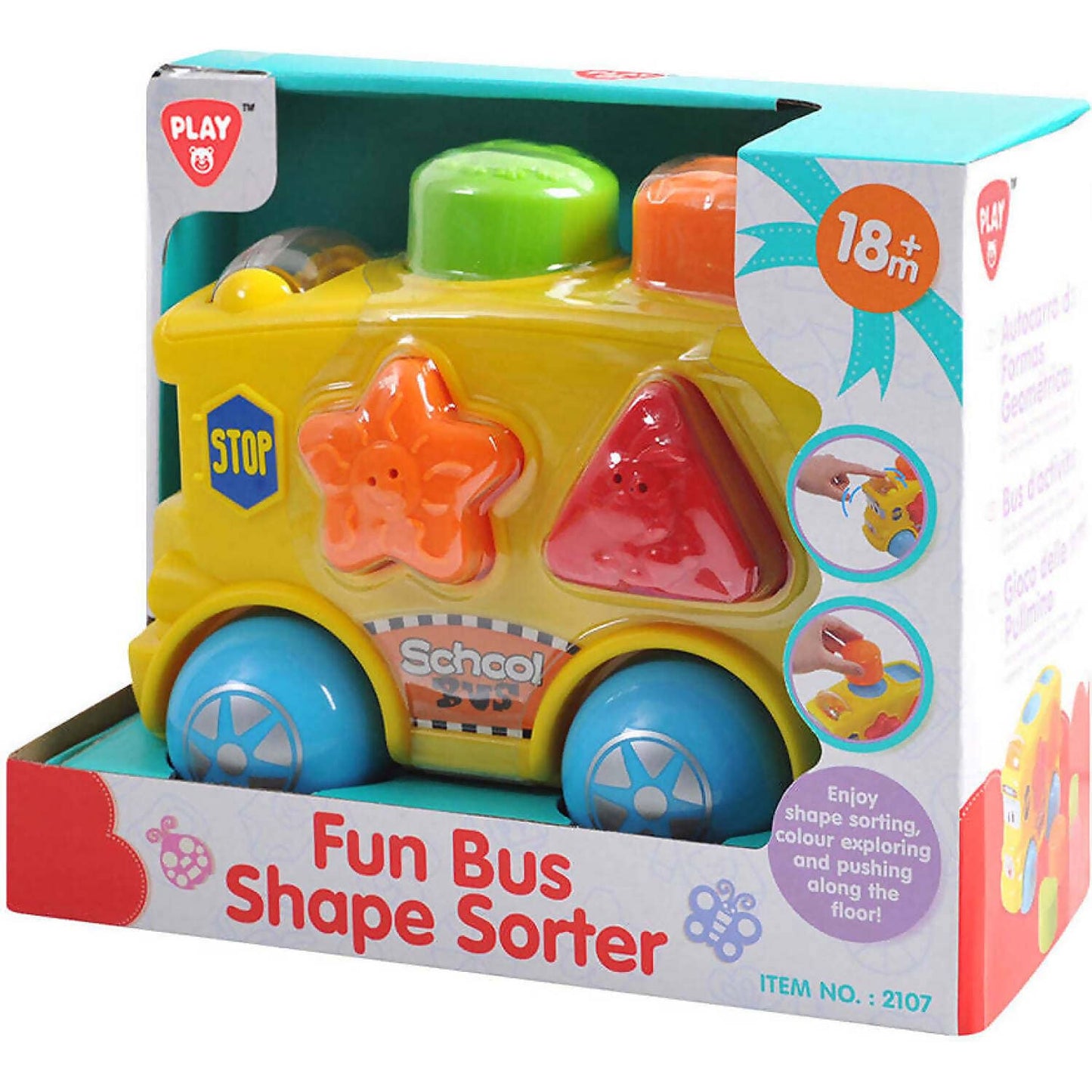 Playgo Toys Ent. Ltd  -  Fun Bus Shape Sorter