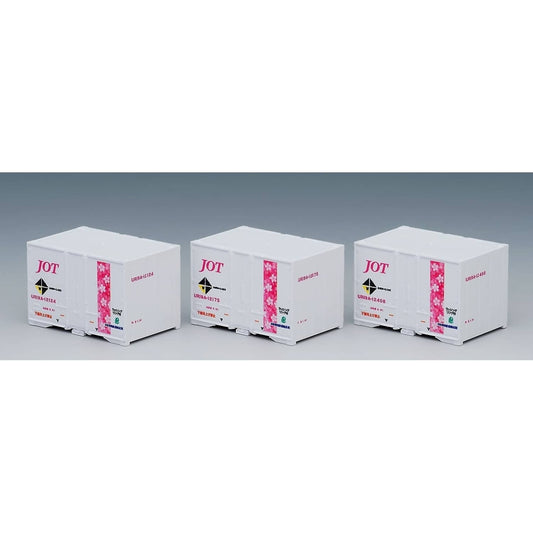 Tomix - UR19A-12000 Type Container (Japan Oil Transport Sakura Obi ) 3 Pieces N Scale - Model Railway Accessory
