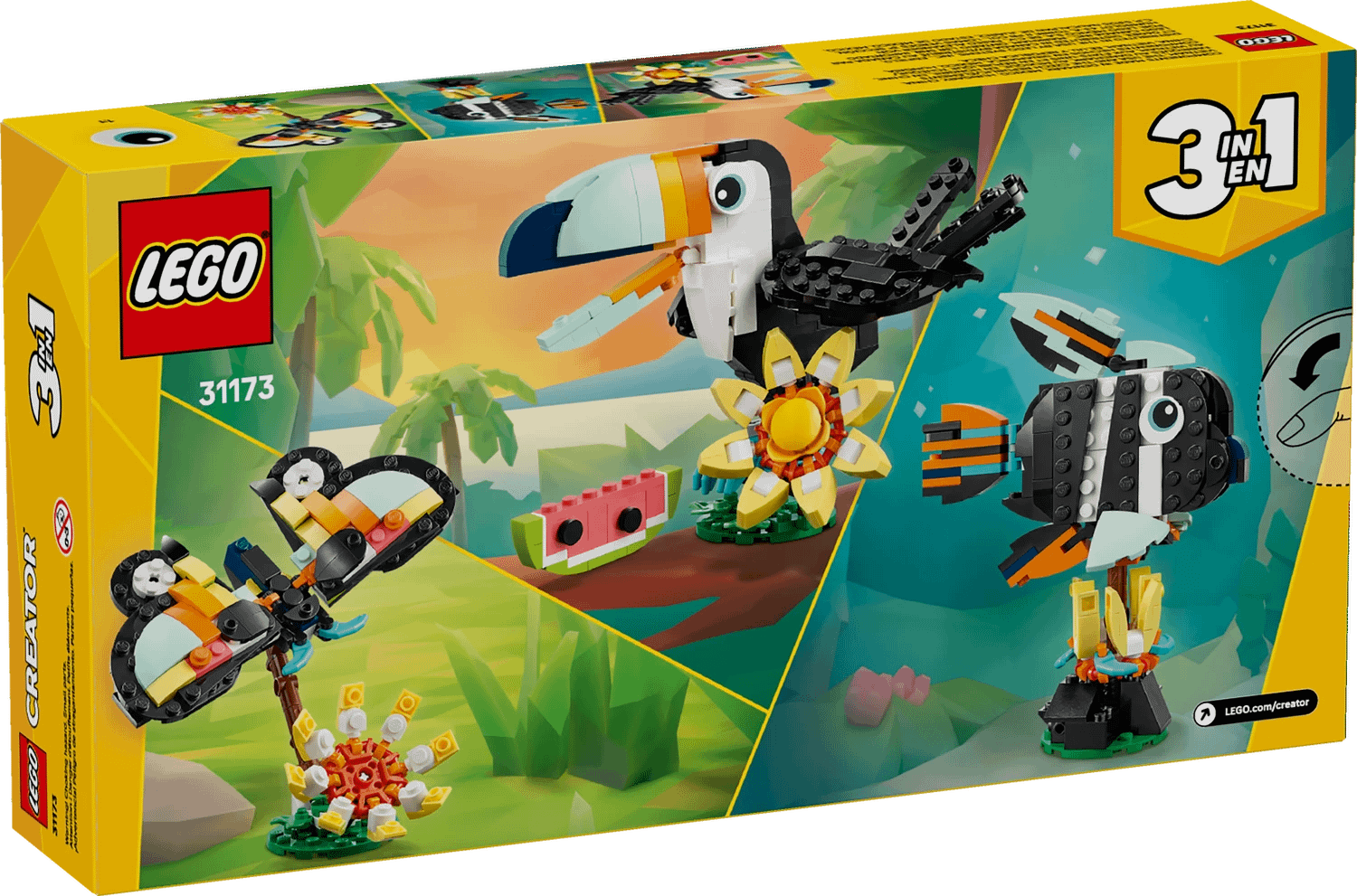LEGO 31173 Wild Animals: Tropical Toucan - Creator 3-in-1