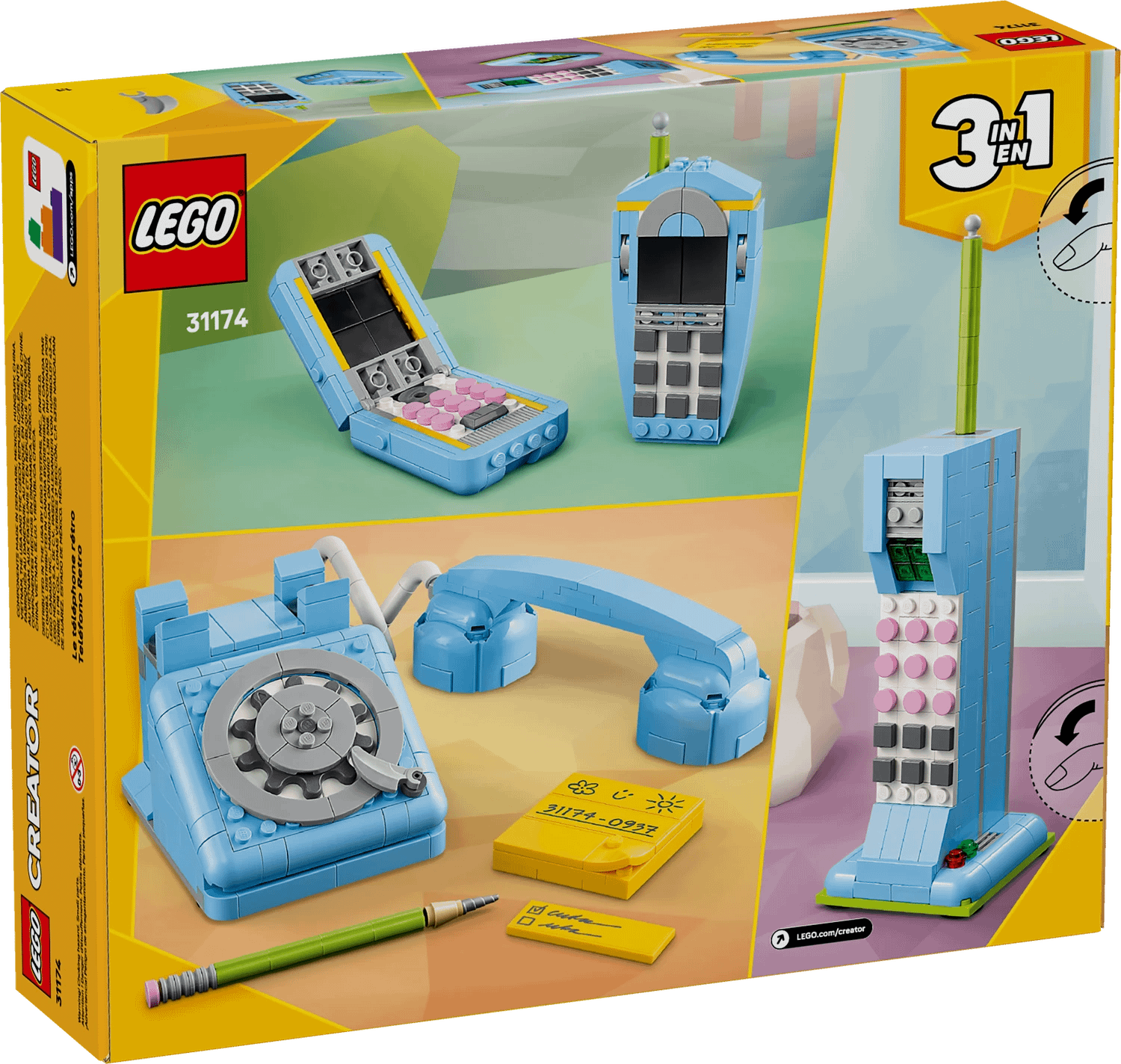 LEGO 31174 Retro Telephone - Creator 3-in-1