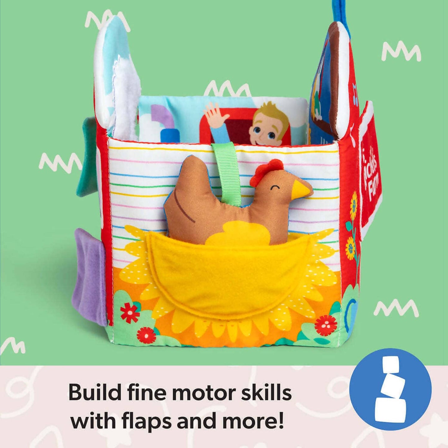 Ms. Rachel - Sensory Learning Farm Soft Book - Spin Master