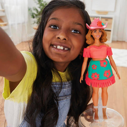 Play-Doh - Barbie Florals & Fringe Doll Set - Hasbro