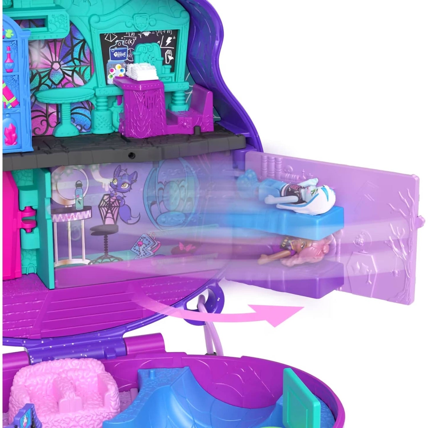 Polly Pocket - Polly Pocket Monster High Compact - Mattel
