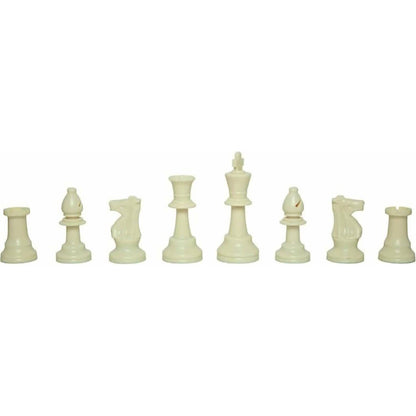 Lets Play Games - Classics Club Chess Set 20-inch - Portable Rubber Roll Up Black Woodgrain Look