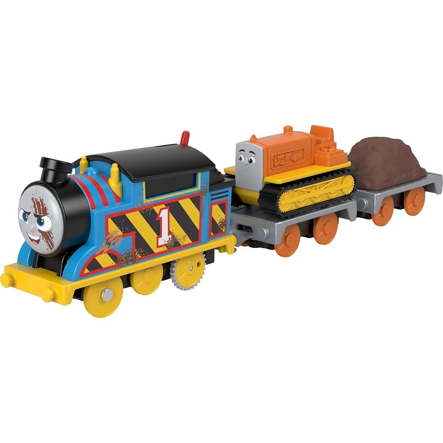 Fisher-Price - Thomas & Friends Construction Crew Thomas & Terence The Tractor Motorized Vehicle Set - Mattel