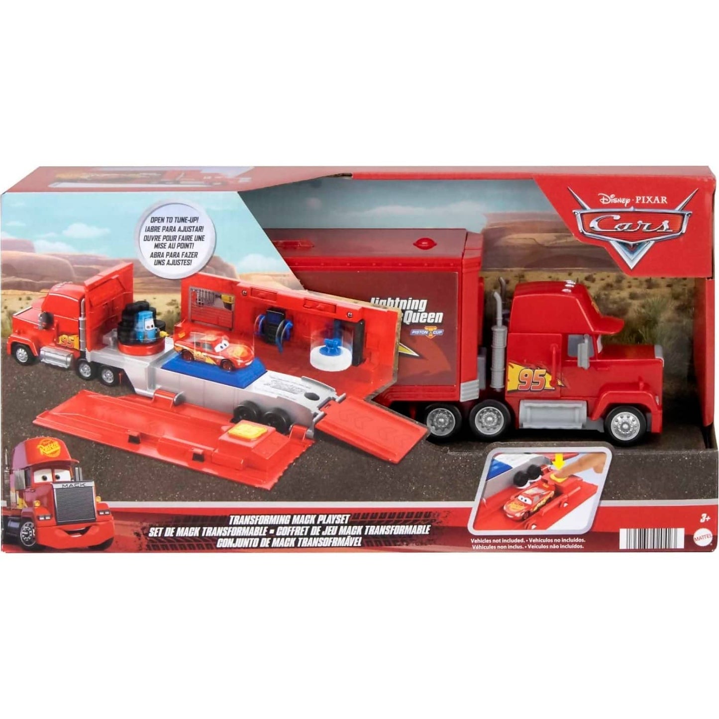Disney -  Pixar - Cars Transforming Mack Playset - Mattel