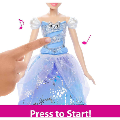 Disney -  Princess - Enchanted Ballgown Cinderella Sounds & Magic Wand Activation - Mattel
