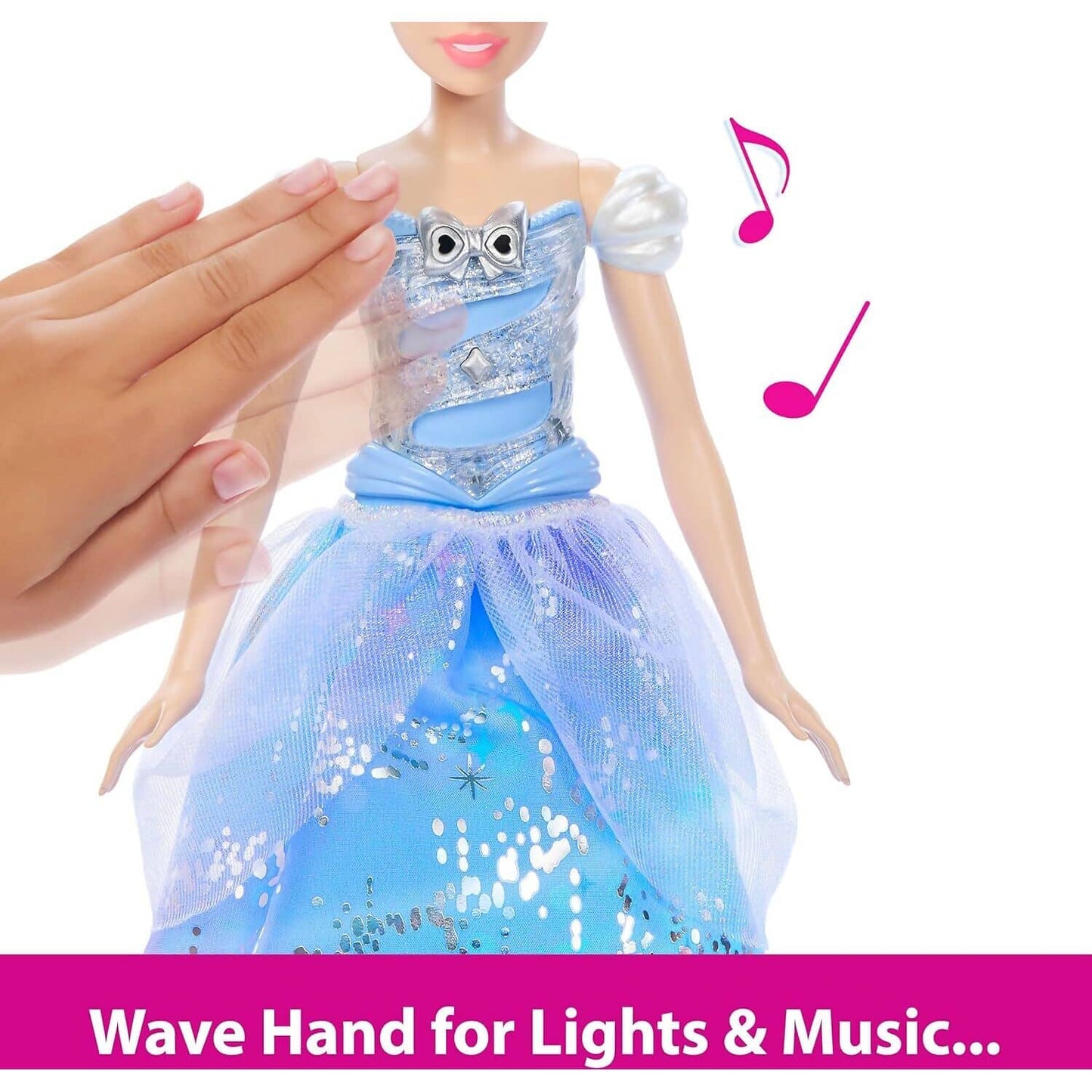 Disney -  Princess - Enchanted Ballgown Cinderella Sounds & Magic Wand Activation - Mattel