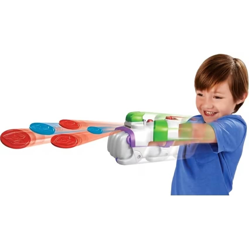 Disney -  Pixar - Toy Story Buzz Lightyear & Galactic Punch Launcher Bundle 7-Inch Action Figure