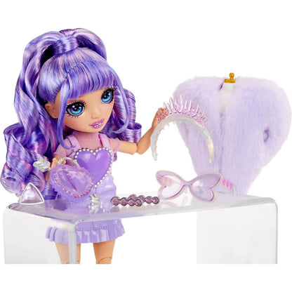 Rainbow High - Creative Crystals Violet Willow 28cm Fashion Doll & Accessories DIY