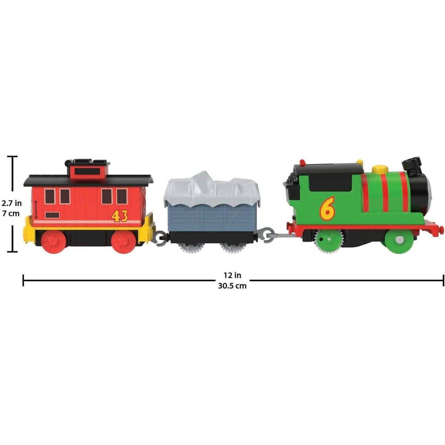 Fisher-Price - Thomas & Friends Percy & Brake Car Bruno Motorized Vehicle Set - Mattel