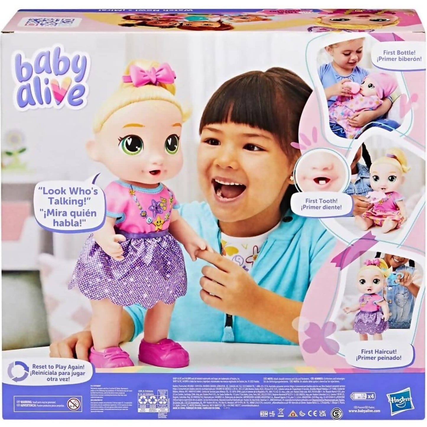 Baby Alive - Baby Grows Up LaLa GooGoo Interactive Talking Doll - Hasbro