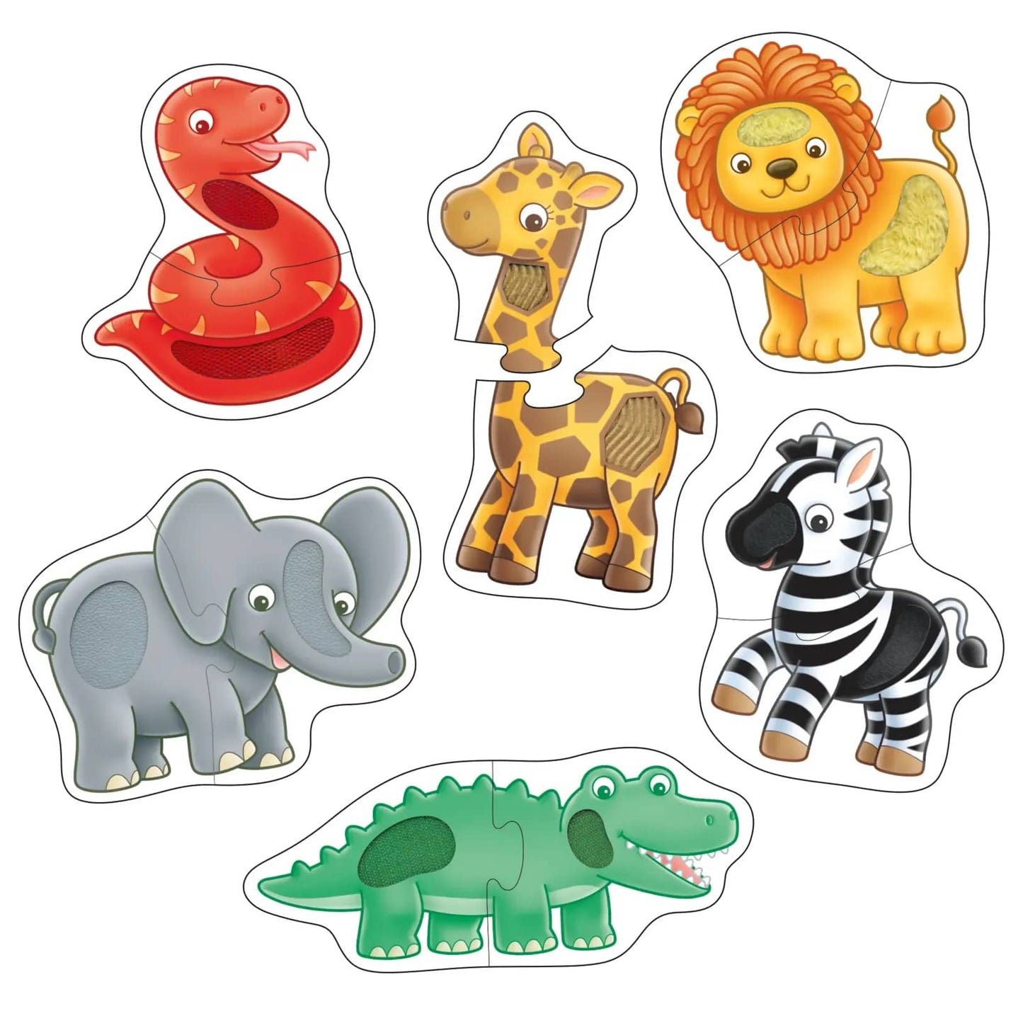 Orchard Toys - Match and Feel 2 Piece Puzzles