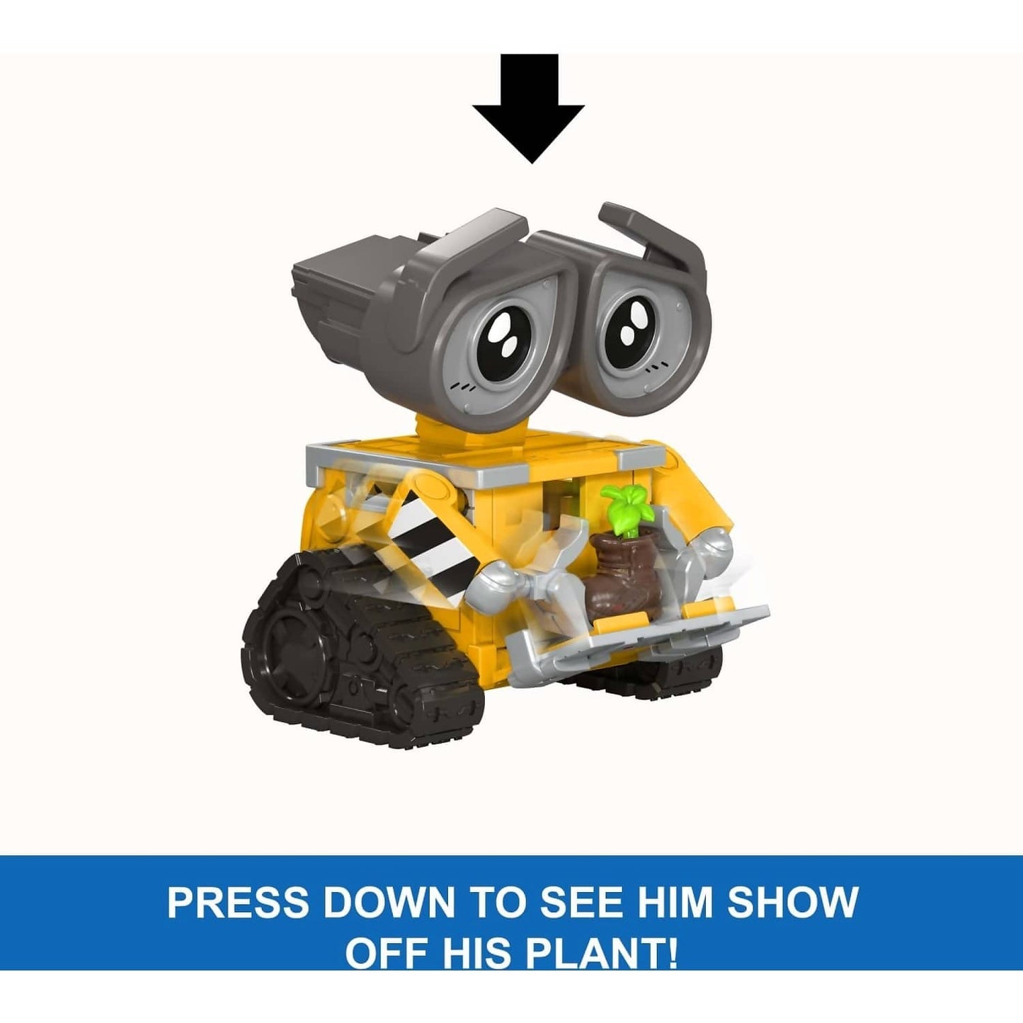 Disney -  Pixar - Click Figs Wall-E Robot Figure - Mattel