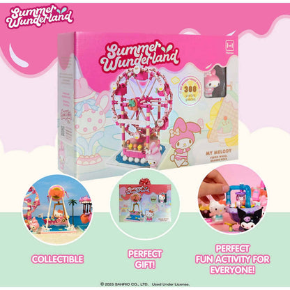Hello Kitty -  and Friends - YuMe Blocks Summer Wunderland - My Melody Ferris Wheel 388 Pieces