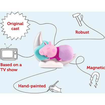 Tonies - Peppa Pig: Peppa's Bedtime Stories : Tonie Audio Character (Toniebox Not Included)