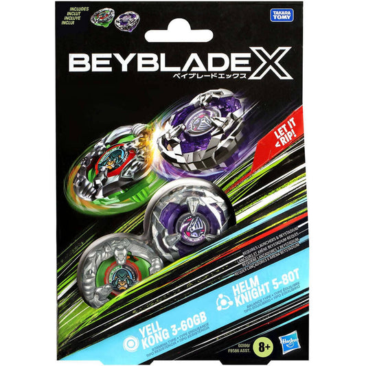 Beyblade -  X - Yell Kong 3-60GB and Helm Knight 5-80T Top Dual Pack Set