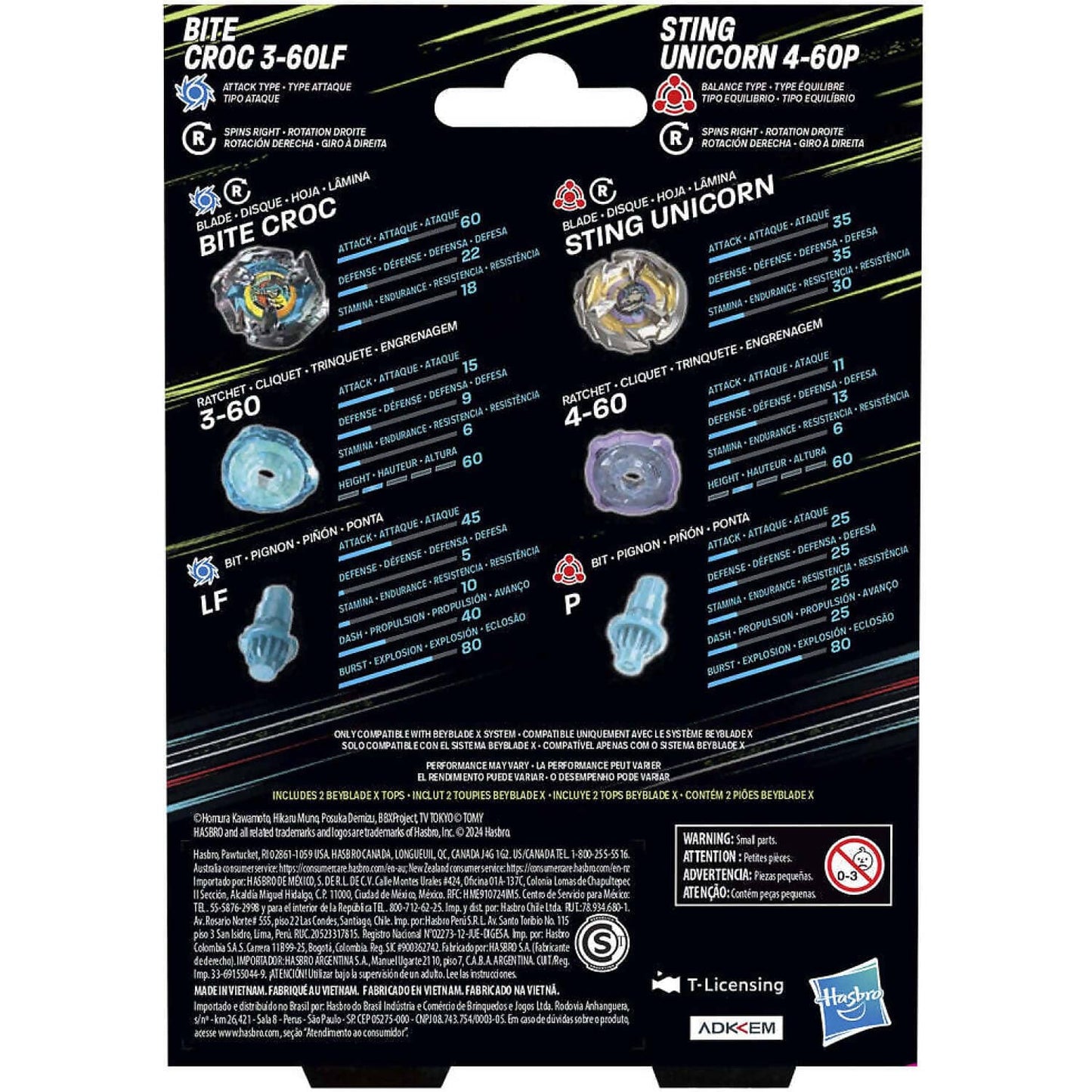Beyblade -  X - Yell Kong 3-60GB and Helm Knight 5-80T Top Dual Pack Set