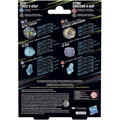 Beyblade -  X - Yell Kong 3-60GB and Helm Knight 5-80T Top Dual Pack Set