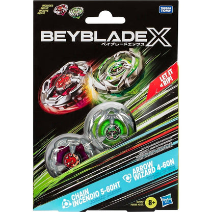 Beyblade -  X - Chain Incendio 5-60HT and Arrow Wizard 4-60N