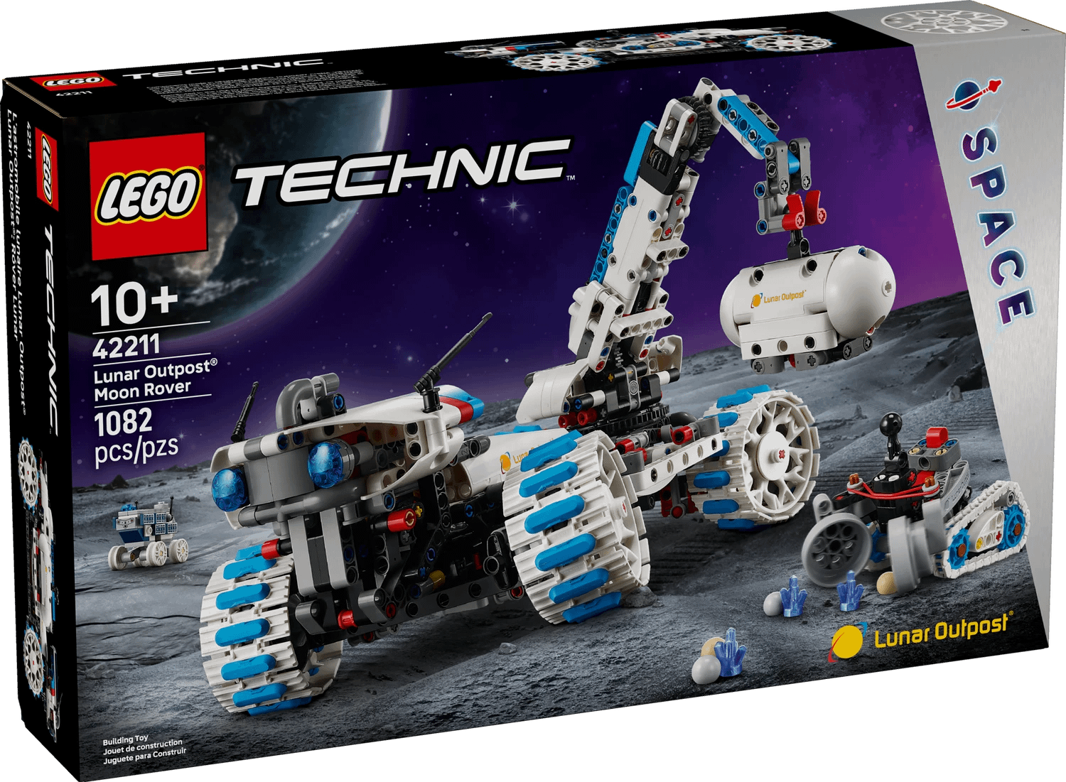 LEGO 42211 Lunar Outpost Moon Rover Space Vehicle - Technic