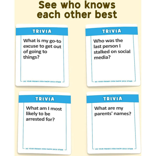Moose -  Games - Do Your Friends Even Know Each Other Card Game