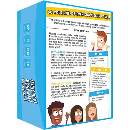 Moose -  Games - Do Your Friends Even Know Each Other Card Game