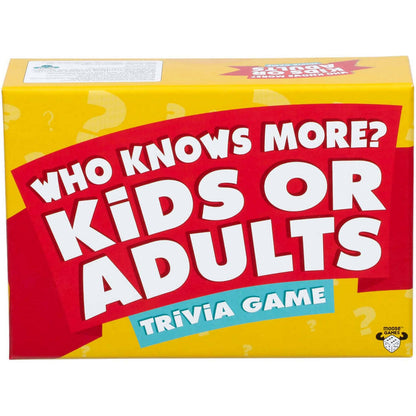 Moose -  Games - Who Knows More? Kids or Adults Trivia Card Game