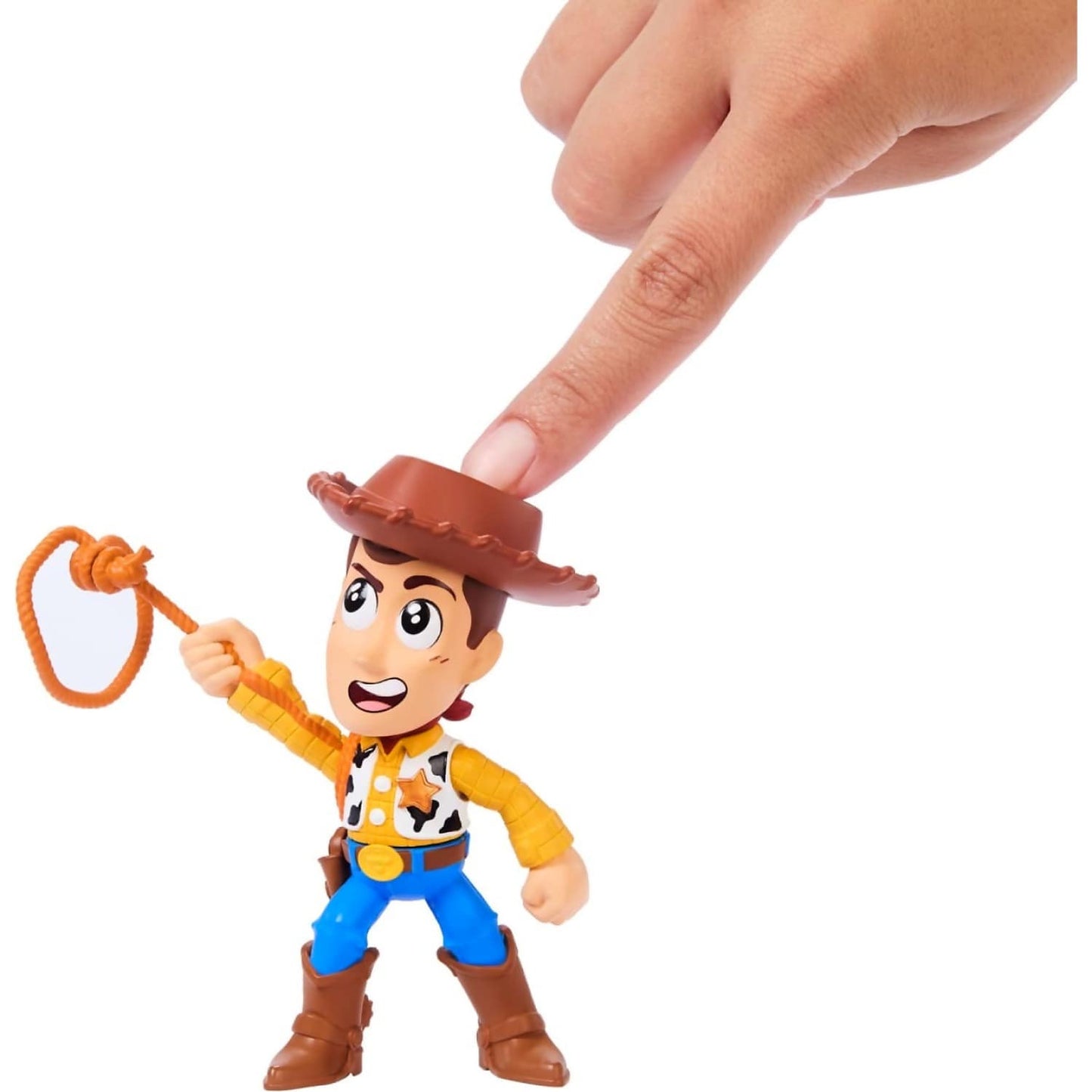 Disney -  Pixar - Toy Story Click Figs Sheriff Woody Pop Up Action Move 3.5-inch Figure - Mattel