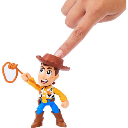 Disney -  Pixar - Toy Story Click Figs Sheriff Woody Pop Up Action Move 3.5-inch Figure - Mattel