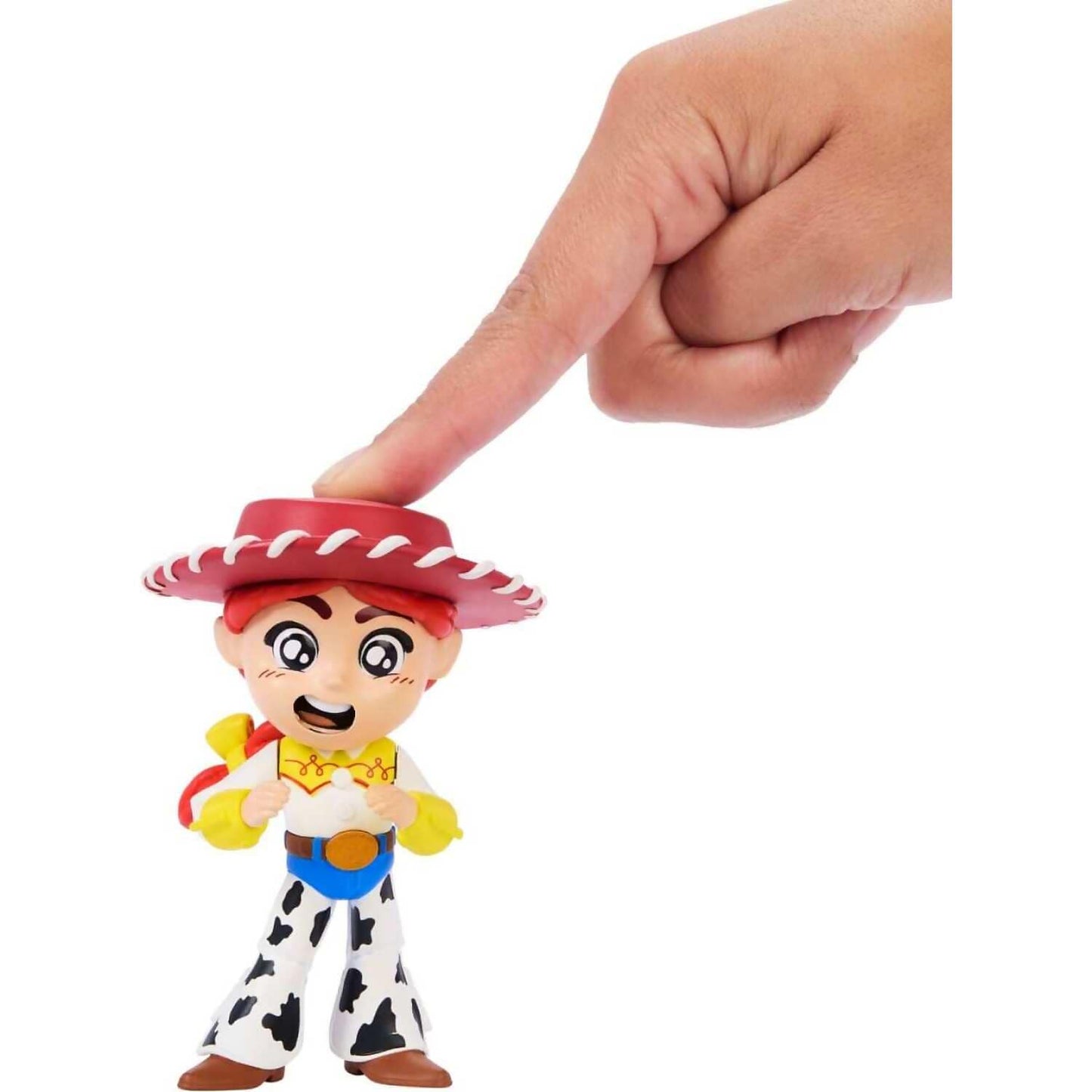 Disney -  Pixar - Toy Story Click Figs Cowgirl Jessie Toy with Pop Up Action Move 3.5-inch Figure - Mattel