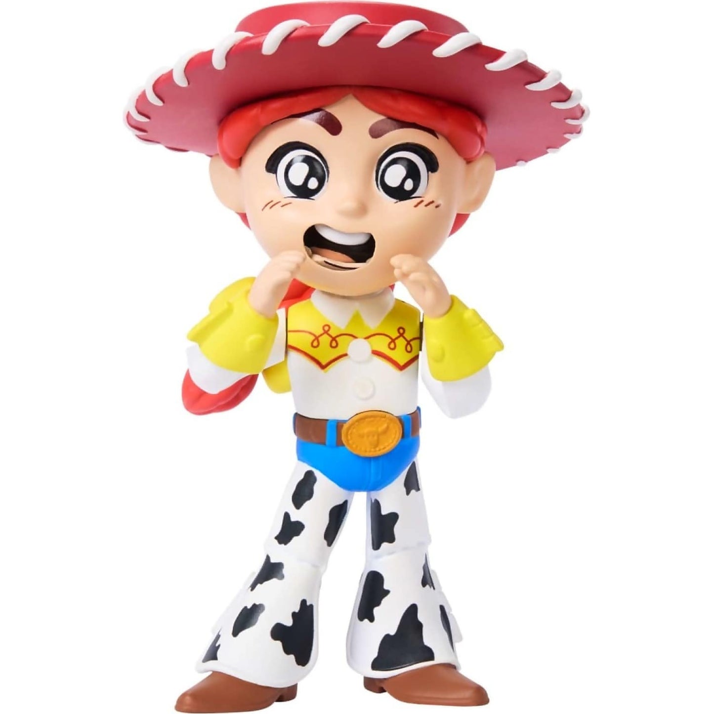 Disney -  Pixar - Toy Story Click Figs Cowgirl Jessie Toy with Pop Up Action Move 3.5-inch Figure - Mattel