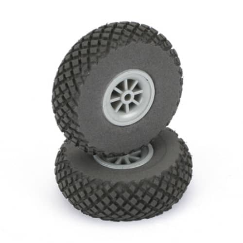 DUBRO -  2 3/4' WHEELS TREADED LIGHT WEIGHT   275DL