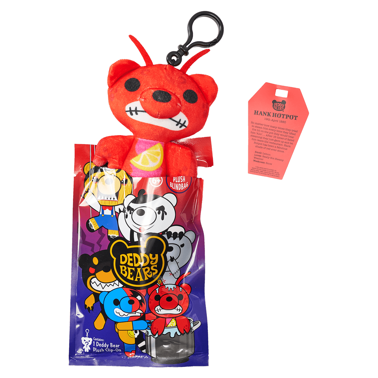 Deddy Bears - Series 4 Edition Mystery Blind Bag - 12cm Plush Clip-On - Jasnor