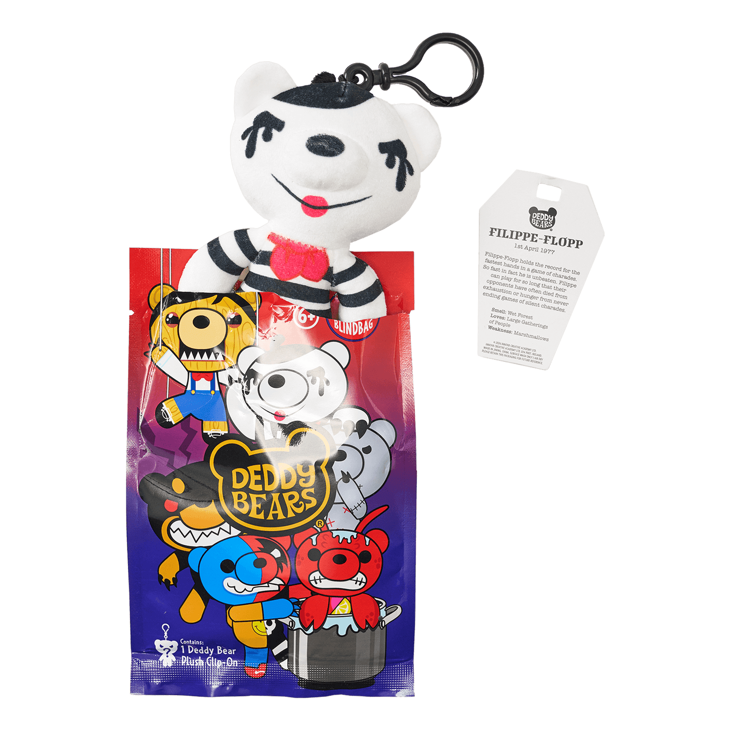 Deddy Bears - Series 4 Edition Mystery Blind Bag - 12cm Plush Clip-On - Jasnor
