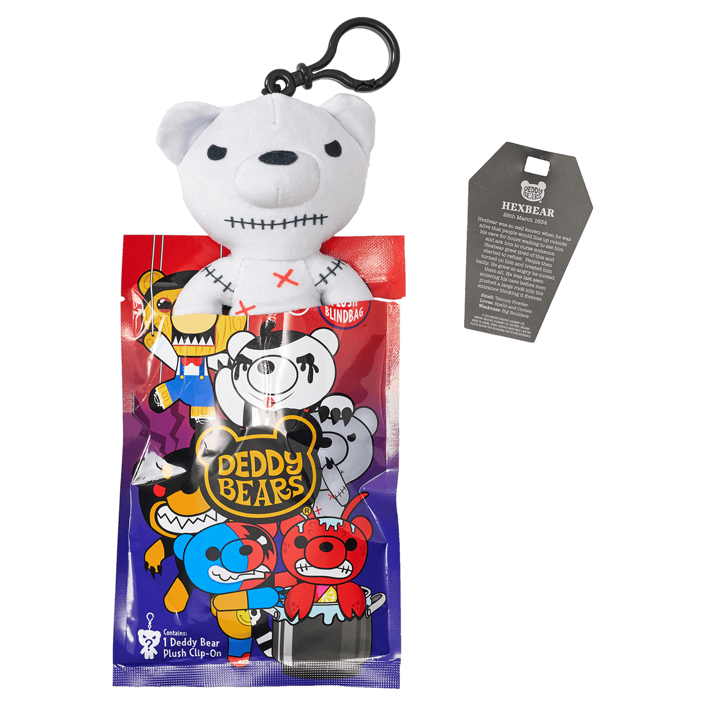 Deddy Bears - Series 4 Edition Mystery Blind Bag - 12cm Plush Clip-On - Jasnor